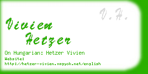 vivien hetzer business card